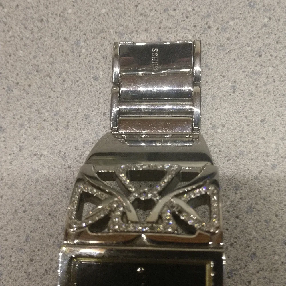 Guess Silver Rectangle Watch - Picture 3 of 4